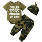 0-18 Months Newborn Baby Boy 3PCS Clothes Set Letters Print Short