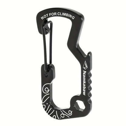 1/2/5pcs Outdoor Backpack Carabiner Multifunctional Print D Ring