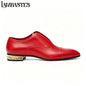 Gold Geometric Heel Patent Leather Mens Loafers Polished Glossy Upper Red Lining Formal Dress Shoes Embossed Gold Heel Loafers