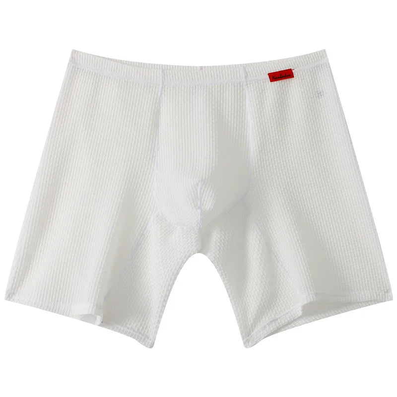 Mens Long Legs Boxer Briefs Breathable Pouch Trunks Casual Underwear Men Stretch Shorts