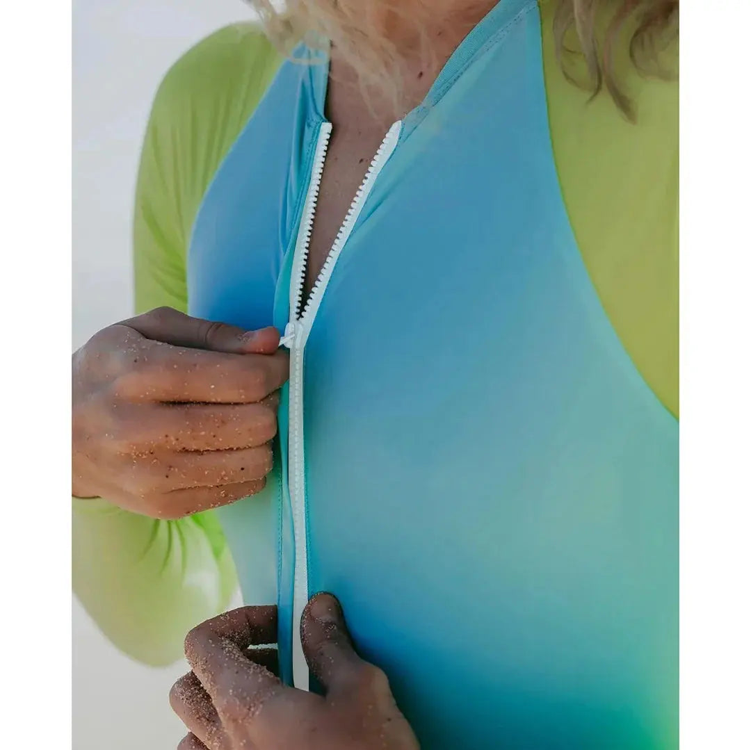 Accessories Sexikinis Swim One Piece Women's Long Sleeve Swimsuit Beach & Pool Coverage Quick Dry