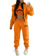 Autumn and Winter New Fleece Hoodie Letter Print Hooded Women's Suit