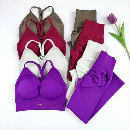Women's Seamless High Waist Yoga Gym Set