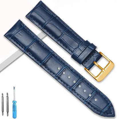 TicWatch Pro 5, Pro 3 & E3 Crocodile-Embossed Leather Buckle Band