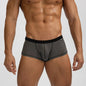 Thin Seamless Man Boxers Ice Silk Men's Panties Quick Dry Boxer Shorts Underwear Male Luxury Sexy U Bulge Pouch Underpants Cueca