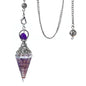 Natural Stone Spirit Pendulum Pendant Latticed Chain