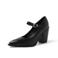 MKKHOU Fashion Pumps New High Quality Genuine Leather Pointed High Heels Mary Jane Shoes Women's Heels Leather Shoes Women Shoes