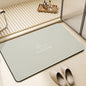 VIKAMA Bathroom Water-Absorbing Rug Simple Solid Color Easy To Clean Perfect For Entrance Bathroom And Floor Deco Of The Home.