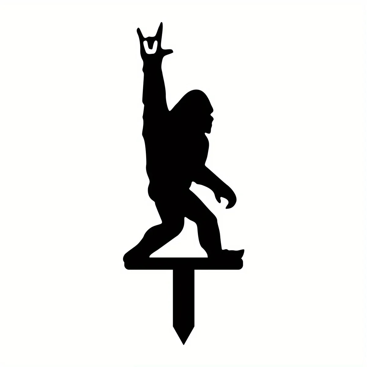 Metal Decorative Garden Stakes Sasquatch Gifts For Men Women, Sasquatch Statue Decorations Outdoor,Iron Art, Iron Art Silhouette
