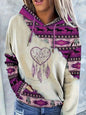 Women's Ethnic Style Retro Print Hoodie