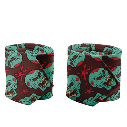 Fashion skull 3D printed tie art design personality tie adult 8cm wide polyester slim shirt suit party accessories