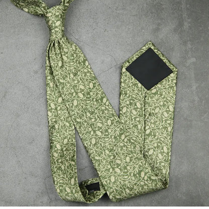 Fashion 8CM Wdith Elegant Neckties Vintage Retro Flower Printed Ties For Adult Mens Casual Daily Neckwear Wedding Party Cravate