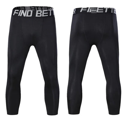 Sports Fitness Pants Men Gym Shorts Workout Tights