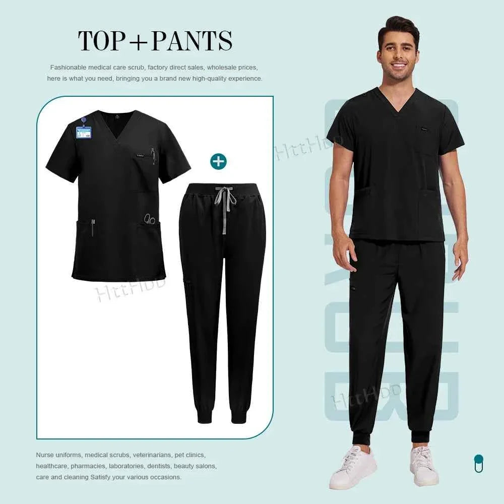 Unisex Multicolor Medical Scrub Sets