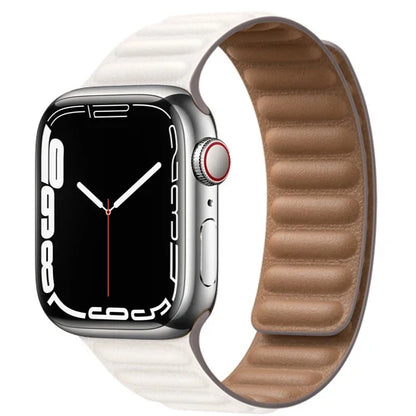 Apple Watch Magnetic Link Band, Leather or Silicone