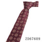 NEW 8cm Wide Tie For Man Jacquard Necktie Luxury Flower Business Neck Tie Suit Cravat Dark Red Ties For Wedding Party Men Gift