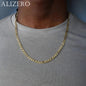 Alizero 18K Gold 4MM Figaro Chain Necklace Fashion Hip Hop Punk
