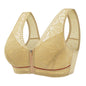 Breathable Lace Front-Zip Sports Bra S-6XL