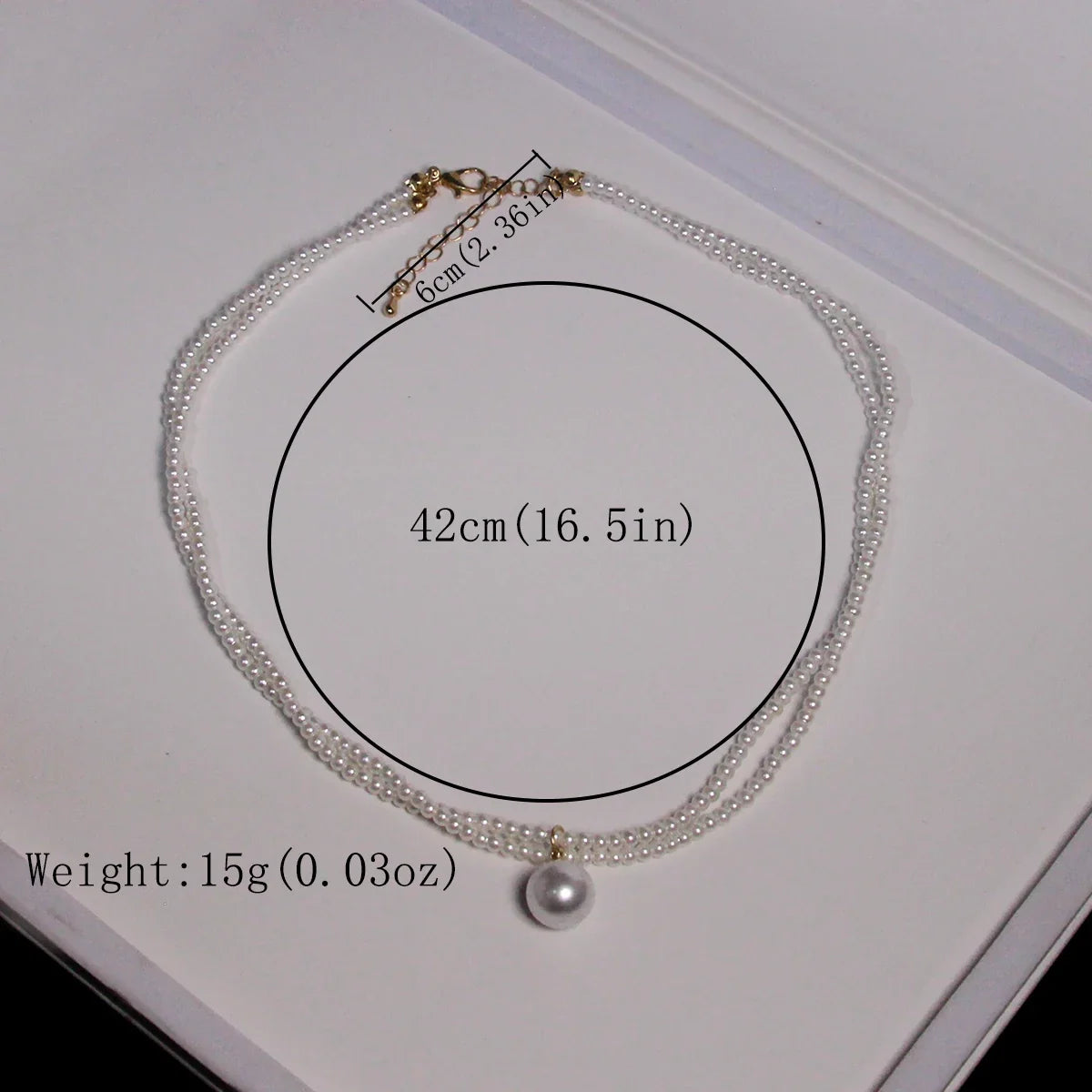 New Women's Fashion Pearl Necklace French Vintage Pearl Necklace Double Lock Bone Chain Collar Jewelry Accessories