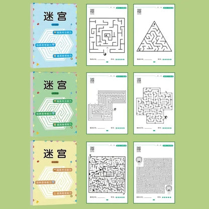 Children's Concentration Maze Training Book for Learning and Brain Development