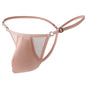Sexy Men's Underwear Ice Silk Mesh Pouch Thin See-Through Underpants Jockstrap T Pants Elastic Waist Adjustable Thong
