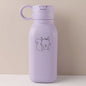 450ML Custom Name Silicone Straw Cup, Personalized Cartoon Pattern Water Bottle, Leakproof Sports Water Bottle for Kids Adults