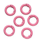 5Pcs Colorful  O Ring Spring Clasp Openable Round Carabiner Keychain Clips Hook Dog Chain DIY Jewelry Buckle Connector