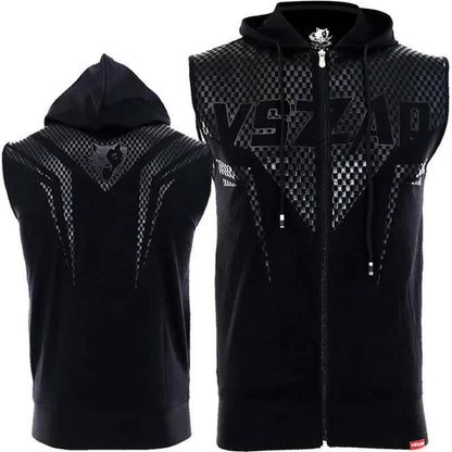 Vszap Hooded Sleeveless MMA Fitness Vest