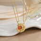 LATS New Stainless Steel Magnetic Sun Moon Couple Necklace Fashion Chain for Men and Women Good Friend Gifts Trend Jewelry