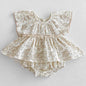 0-24m Baby Clothes Summer Baby Girl Bodysuit Floral New Female Baby