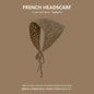 Korean-style cozy knit triangular headscarf for women, spring/summer, cute versatile country beach vacation hairband