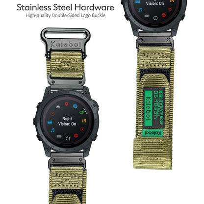 Garmin QuickFit 22/26mm Nylon Loop Band, Solid or Camo
