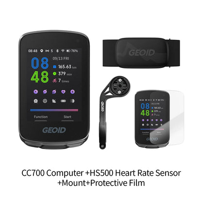 GEOID CC700 GPS Bike Computer 2.8-inch Color Screen Route Navigation Bicycle Speedometer WIFI Waterproof Cycling Odometer