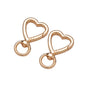 5Pcs Heart Shape Rotation Alloy Lobster Spring Clasps Openable Key Ring  Hook Carabiner Connector Dog Chain Buckles DIY Jewelry