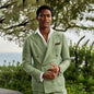 Summer Linen Double Breasted Suits for Men 2 Pieces Separates Blazer Pants for Beach Wedding Casual Party Guest Men Suits 2026