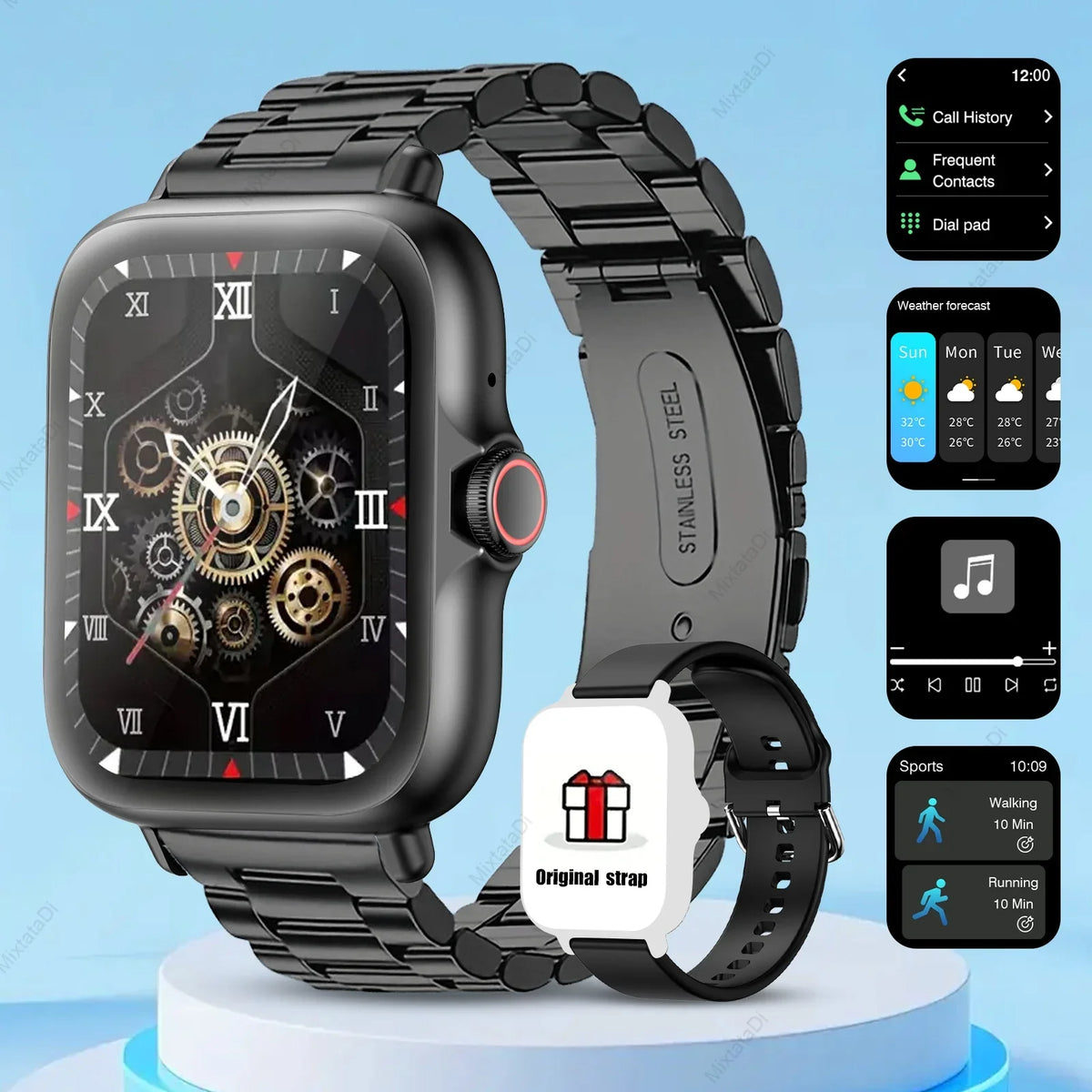1.83'' Smart Watch with Message Answer Call Sleep Monitoring Sports