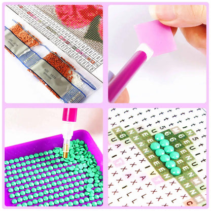 Momoart DIY Diamond Painting Eye Portrait DIY Mosaic New Arrival Full Square Round Diamond Embroidery Handmade Gift