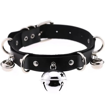 Pink Harajuku Gothic Spike Rivet Star Necklaces Collares Hip Hop Rock Black Bowknot PU Lace Leather Sexy Y2K Girl Choker Jewelry