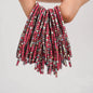 5pcs Fashion Colorful Acrylic Crystal Rhinestone Elastic Bracelet for