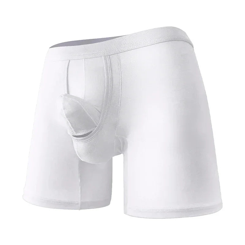 Men's Boxershorts Cotton Breathable Underwear Mid Long Boxers Trunks Comfortable Shorts