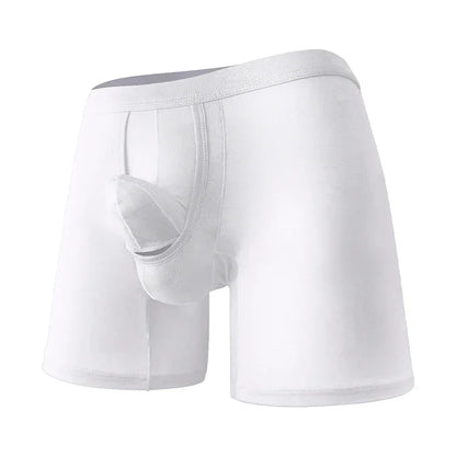 Men's Boxershorts Cotton Breathable Underwear Mid Long Boxers Trunks Comfortable Shorts