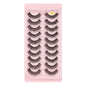SHIDISHANGPIN 3/5/16 Pairs Natural Long False Eyelashes Dramatic Fluffy 3D Mink Lashes Wispy Wholesale Eye Lashes Thick Cils
