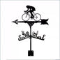 Metal Weathervane,Witch Iron Weather Vane,Sea Rover Wind Direction Indicator,Garden Decoration,Outdoor Roof Decoration,Gardening