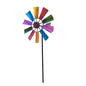 367A Wrought Iron Rotating Windmill Metal Wind Spinner Landscape Ornament for Outdoor Courtyard Yard Lawn Pinwheel Decor