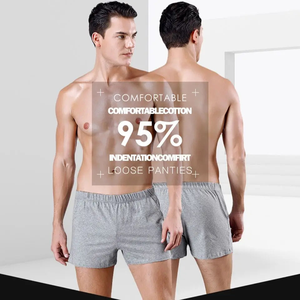 Mens Summer Loose Shorts Fashion Comfortable Cotton Boxers Shorts Men Breathable Home Short Sweatpants Casual Shorts