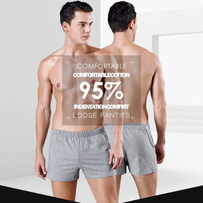 Mens Summer Loose Shorts Fashion Comfortable Cotton Boxers Shorts Men Breathable Home Short Sweatpants Casual Shorts