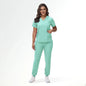 Stretchy Nurse Uniforms V-neck Top Jogger Pants Scrub Sets Surgical Workwear Dentist Nursing Suit Hospital Doctor Outfit S21