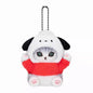 Kawaii Frog & Kitty Plush Keychain