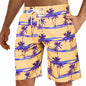Men's Hawaiian Swim Trunks Surf Trunks Palm Tree Shorts Fashion Street Trend Casual Daily Vacation Elastic Waist Design Clothing