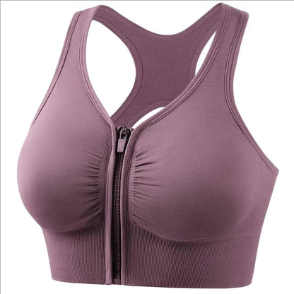ZipFit Women's Sport Bra - Fashionable Yoga & Gym Top